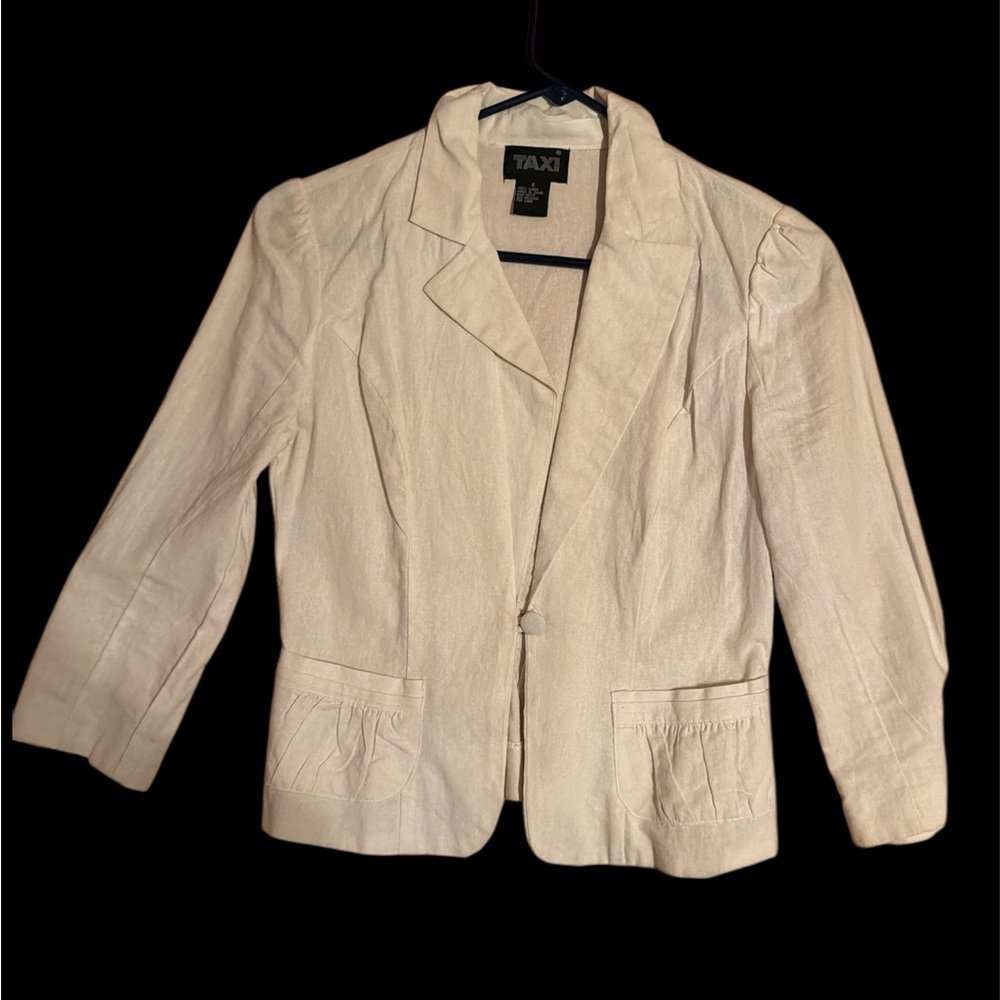 Women's Vintage Linen Blazer